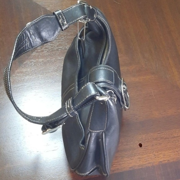 Coach Hamptons Leather Buckle Hobo Bag - Picture 7 of 7